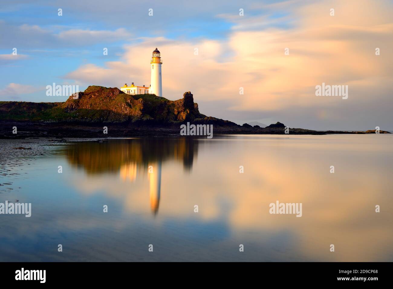 Turnberry Lighthouse at sunrise, Ayrshire Stock Photo