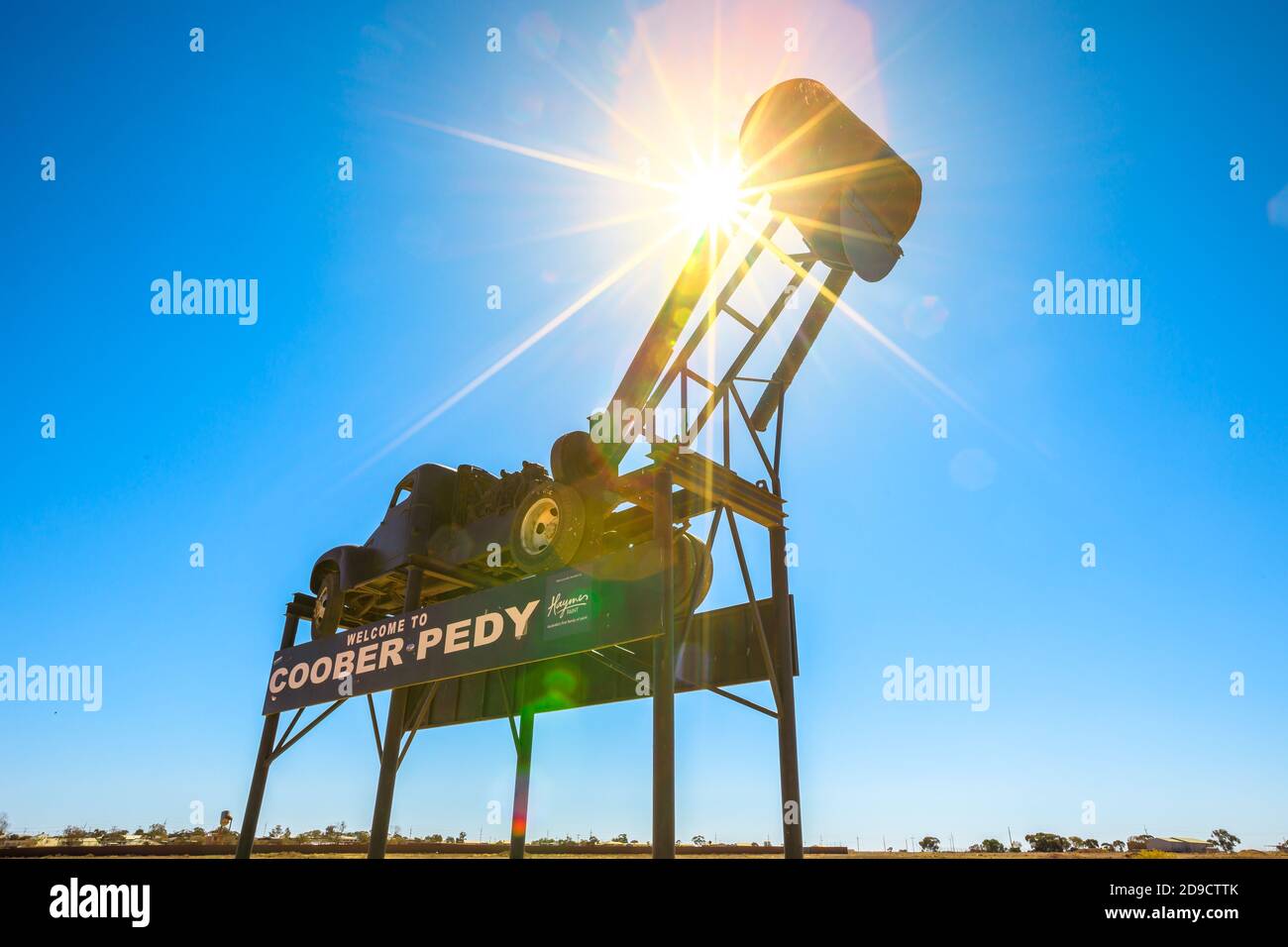 Coober Pedy, South Australia, Australia - Aug 28, 2019: backlight ...