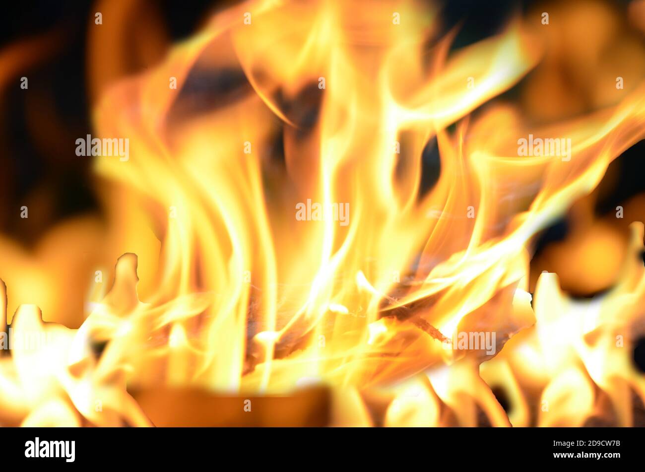 blaze fire flame texture background. bright fire on a black background ...