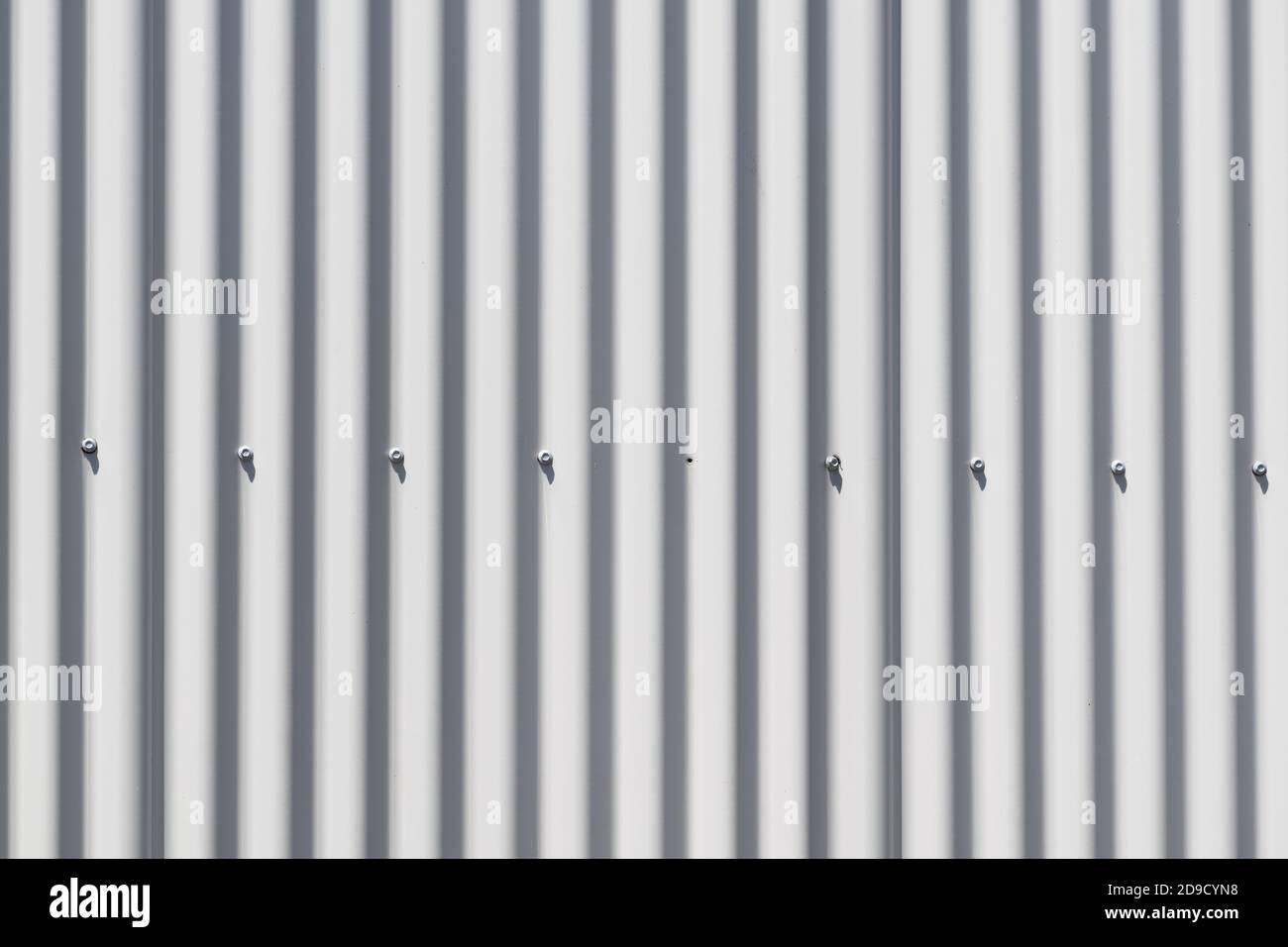 White corrugated steel panels Stock Photo Alamy