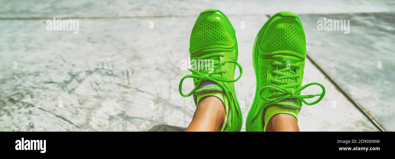green running trainers