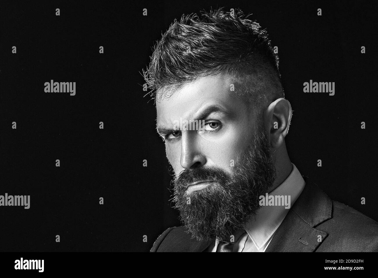 Rich bearded man dressed in classic suits. Elegance casual dress