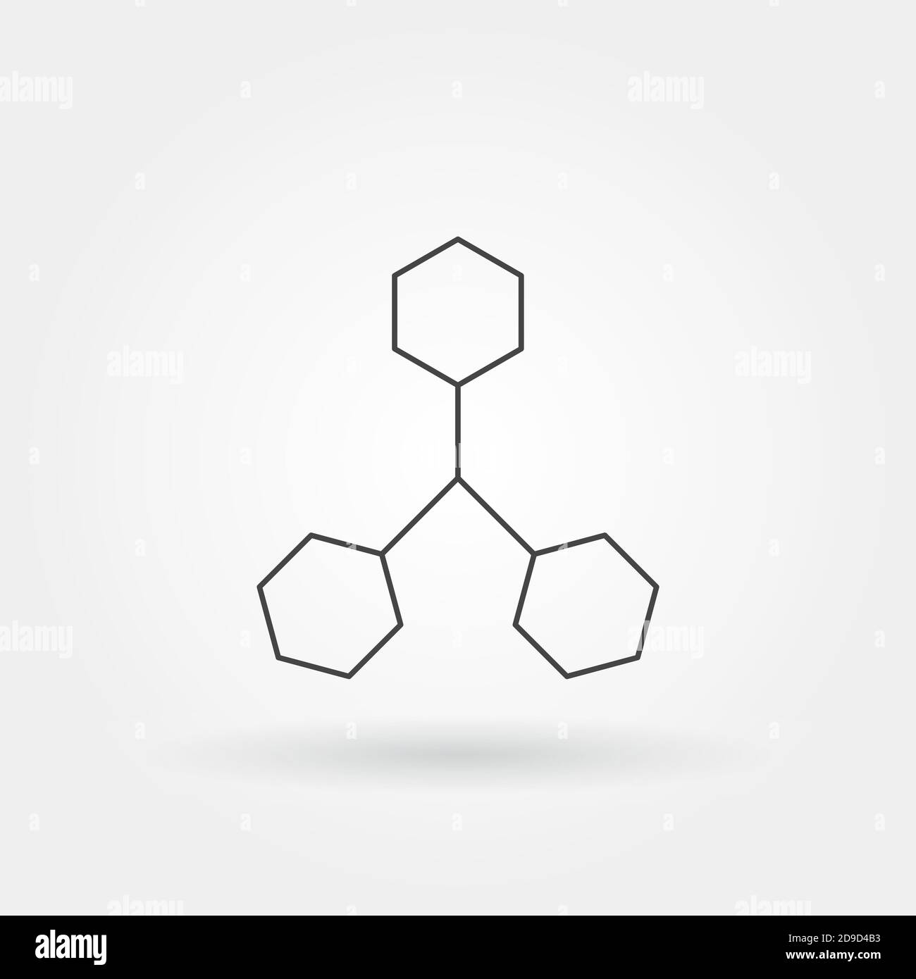 chemistry single isolated icon with modern line or outline style Stock Vector