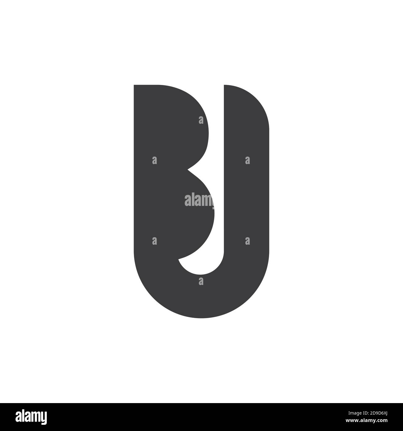 Initial letter ub logo or bu logo vector design template Stock Vector ...