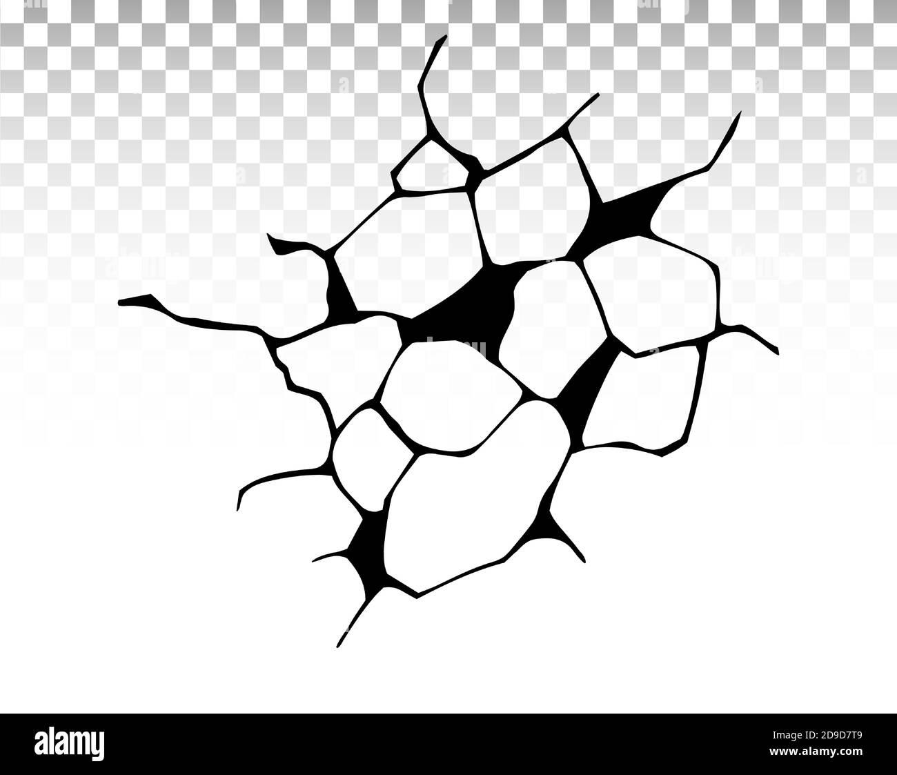 Ground cracks. Earthquake and ground cracks, hole effect, craquelure and damaged wall texture