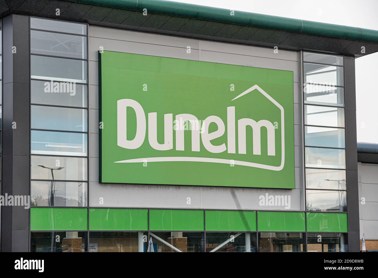 Derry, Northern Ireland- OCT 10, 2020: The sign for Dunelm in Derry. Stock Photo