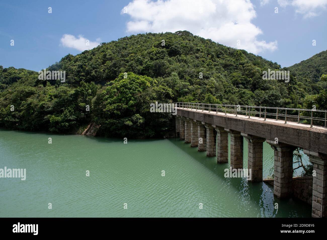 Hong Kong,China:23 Aug,2020.  Tai Tam Upper reservoir.Hiking in Hong Kong is a very popular pastime fueled more by working from home and Covid-19 lock Stock Photo