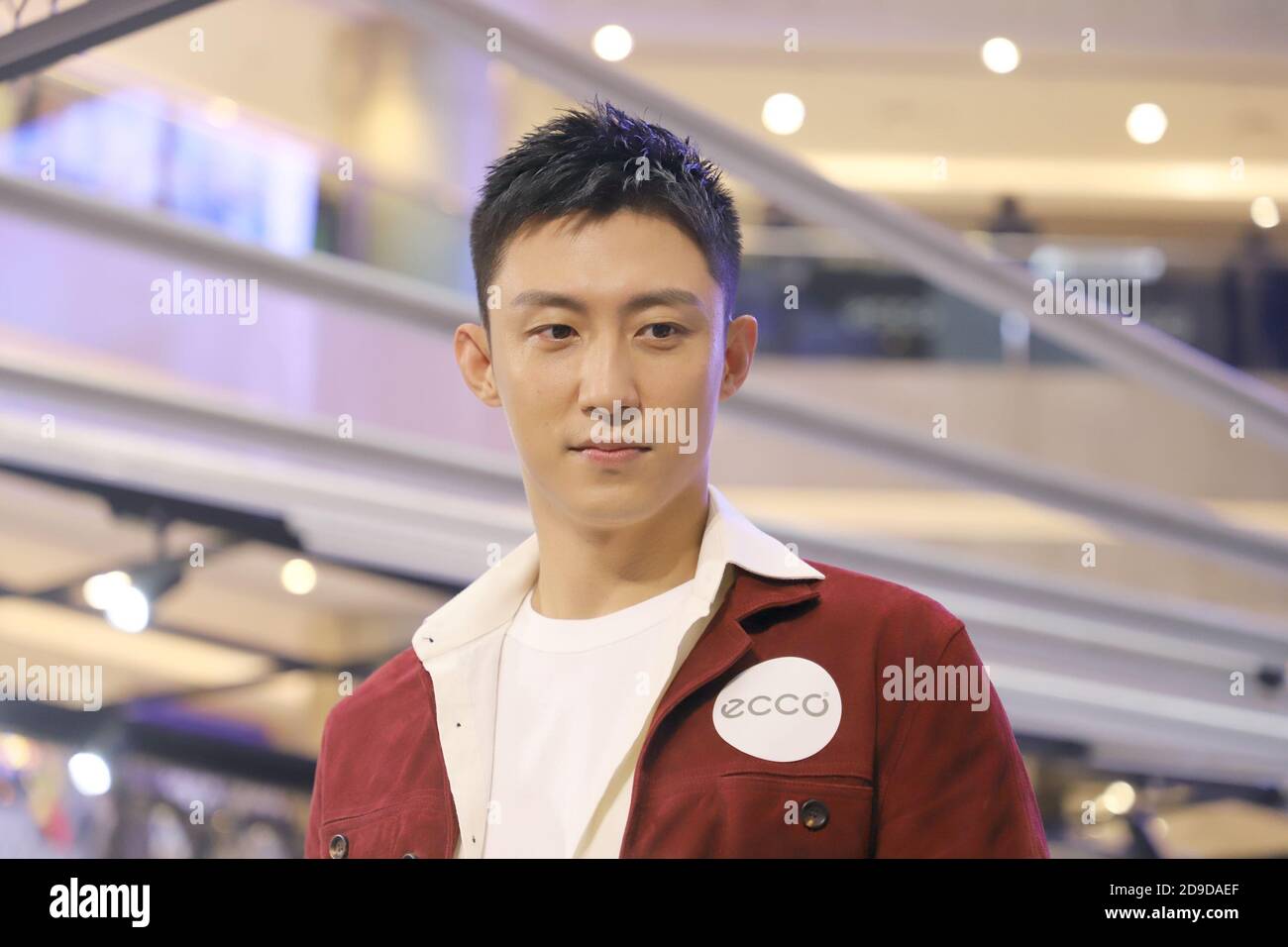 Chinese actor and model Huang Jinghuang or Johnny Huang attends an ECCO 2020  autumn/winter product release conference in Tianjin, China, 1 October 202  Stock Photo - Alamy