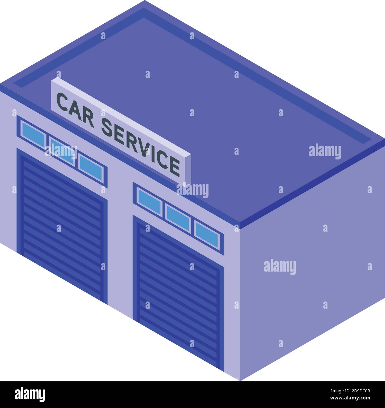 Car service garage icon. Isometric of car service garage vector icon ...