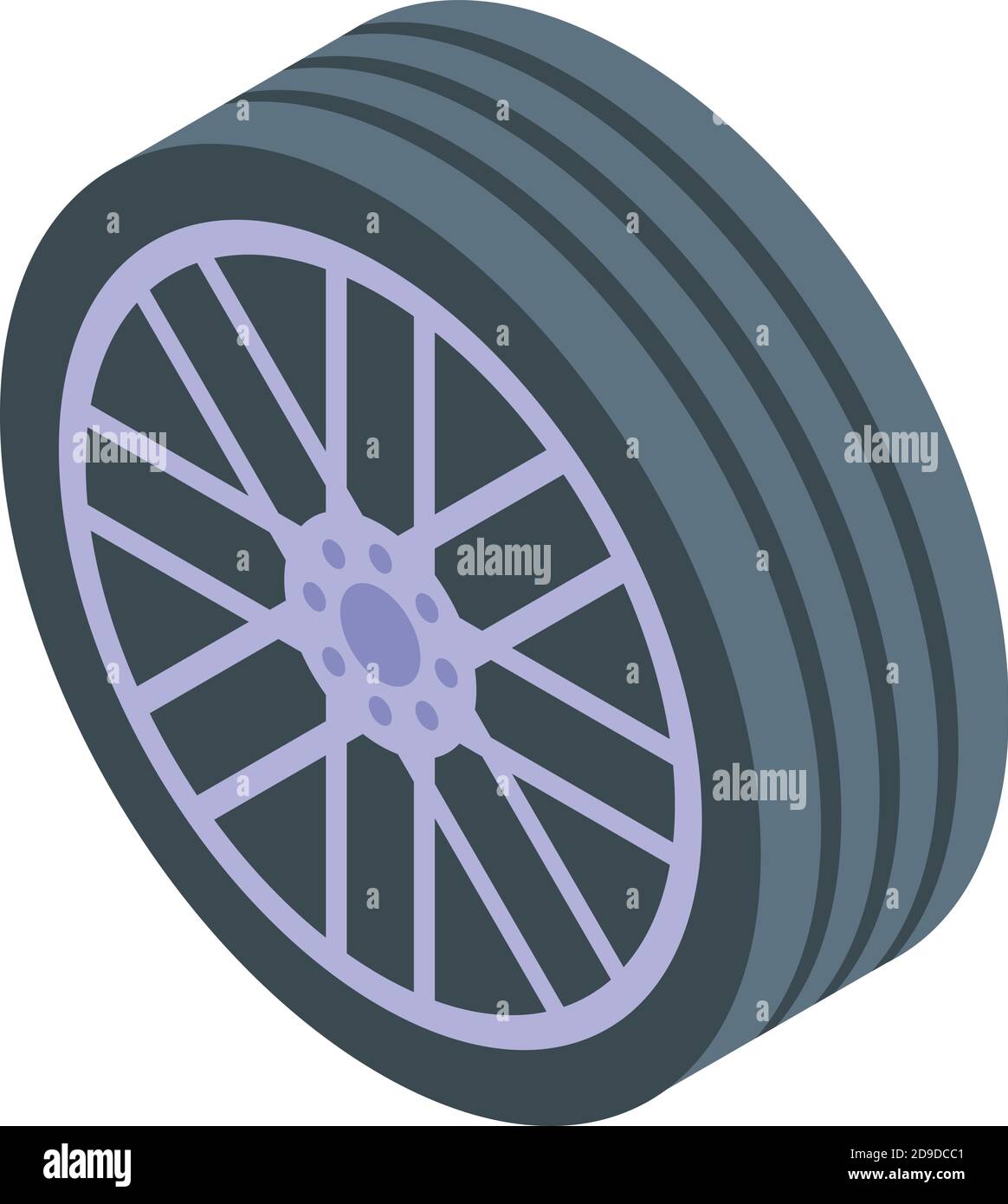 Car sport wheel icon. Isometric of car sport wheel vector icon for web ...