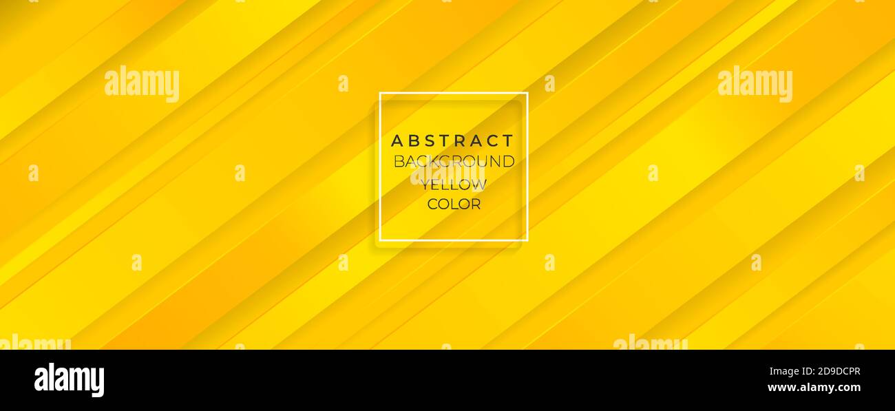 yellow background line abstract design for wallpaper banner wide gradient color Stock Vector