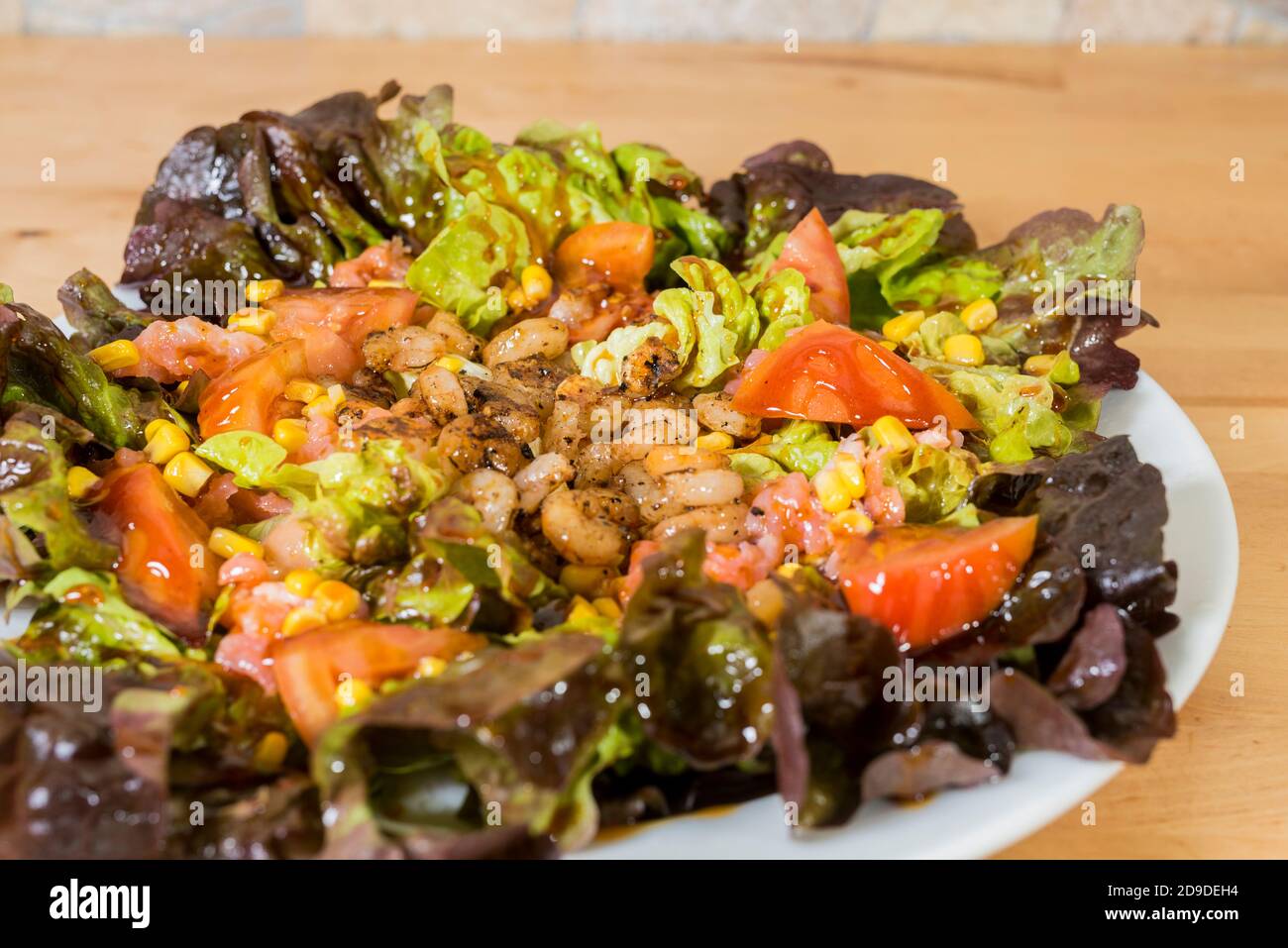 salad with nuts Stock Photo