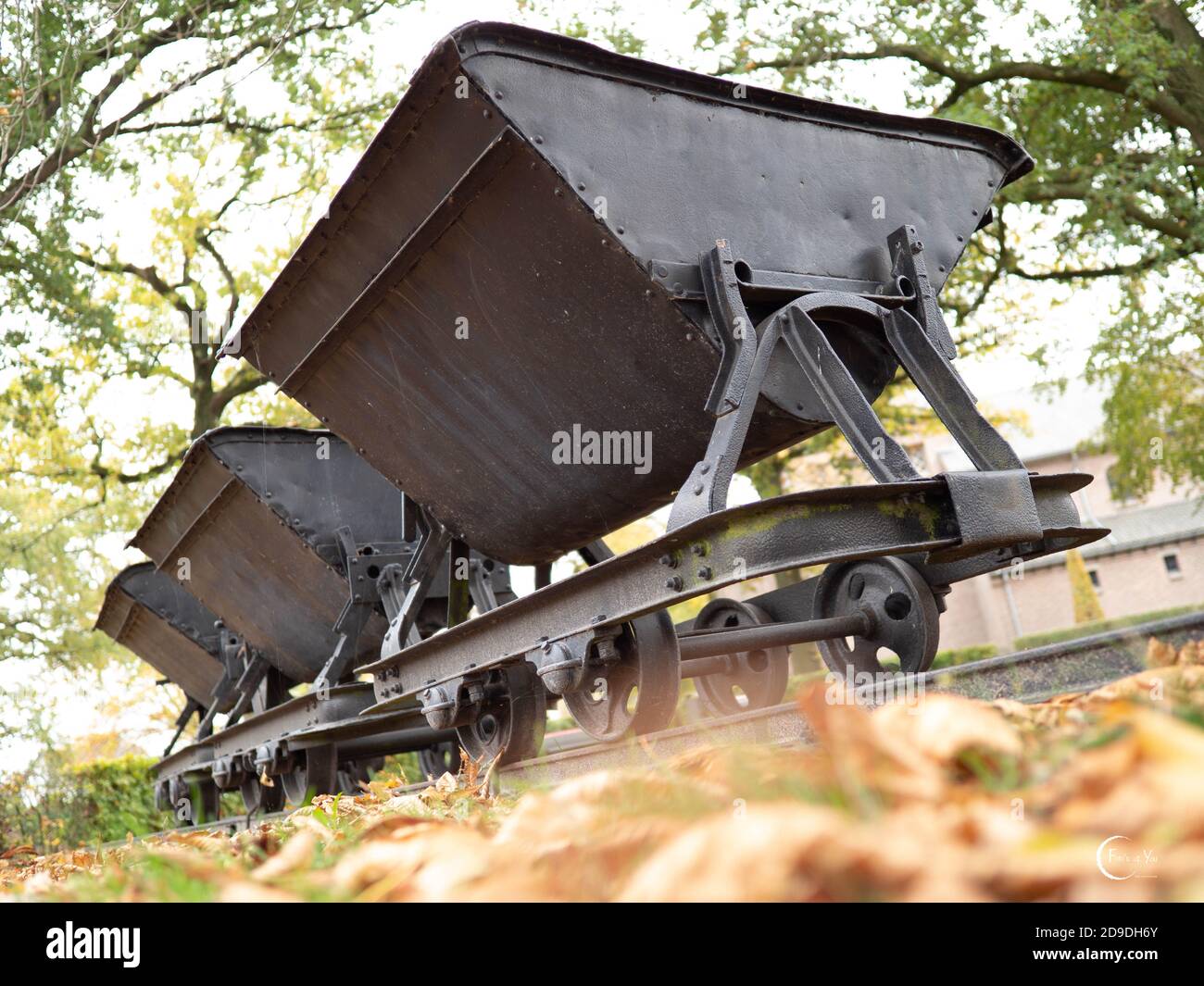 Old cold mine material wagon transportation Stock Photo Alamy
