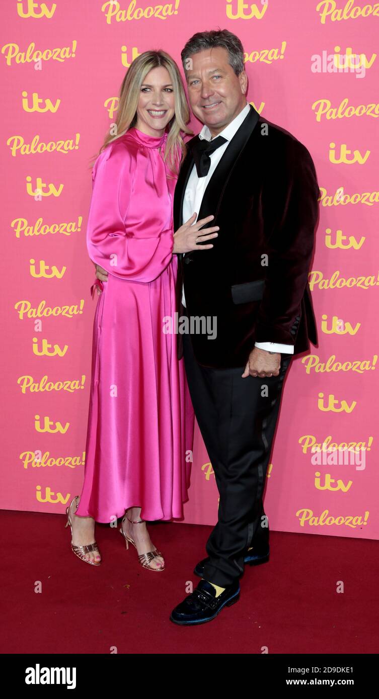 Nov 12, 2019 - London, England, UK - ITV Palooza!, Royal Festival Hall - Red Carpet Arrivals Photo Shows: Lisa Faulkner and John Torode Stock Photo