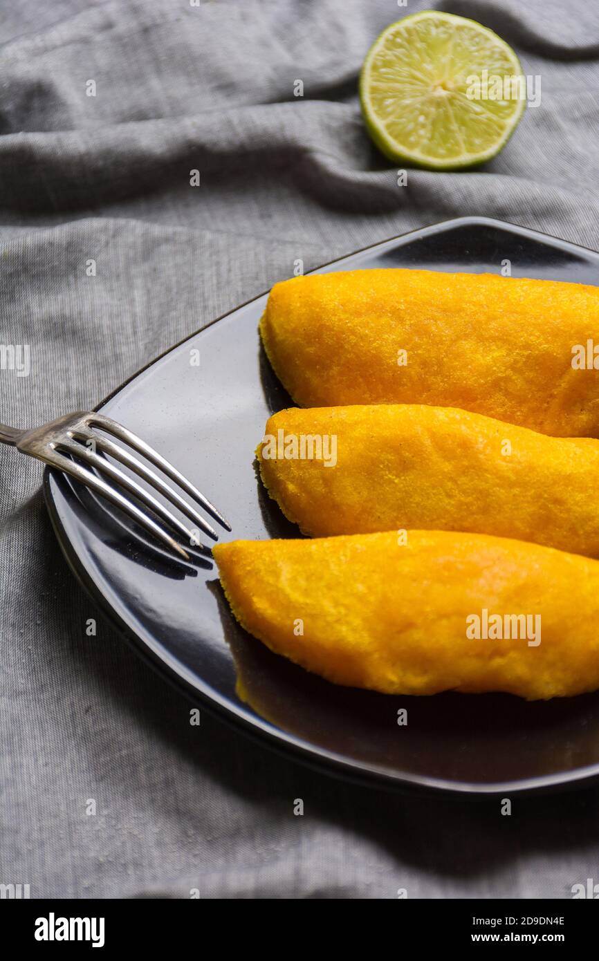 Colombian empanadas, made of meat and fried in oil. Typical dish of South America Stock Photo