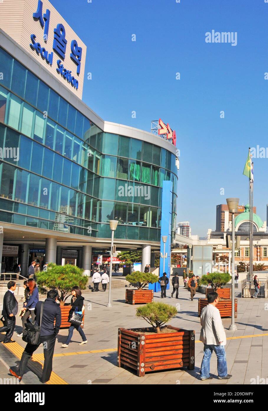 Seoul railway station,  Dongja-dong, Yongsan-gu, Seoul, South Korea Stock Photo
