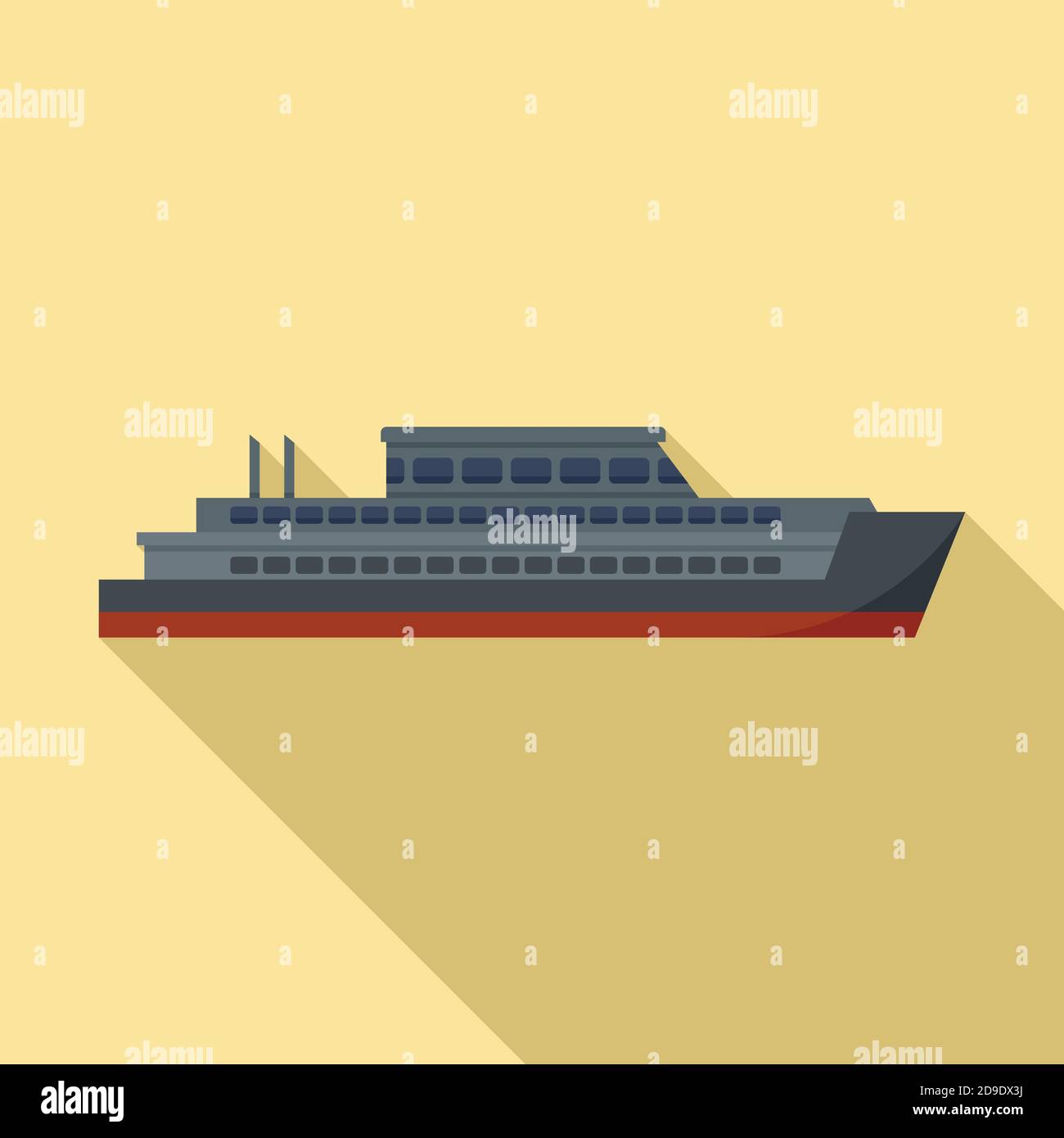 Cruise icon, flat style Stock Vector Image & Art - Alamy