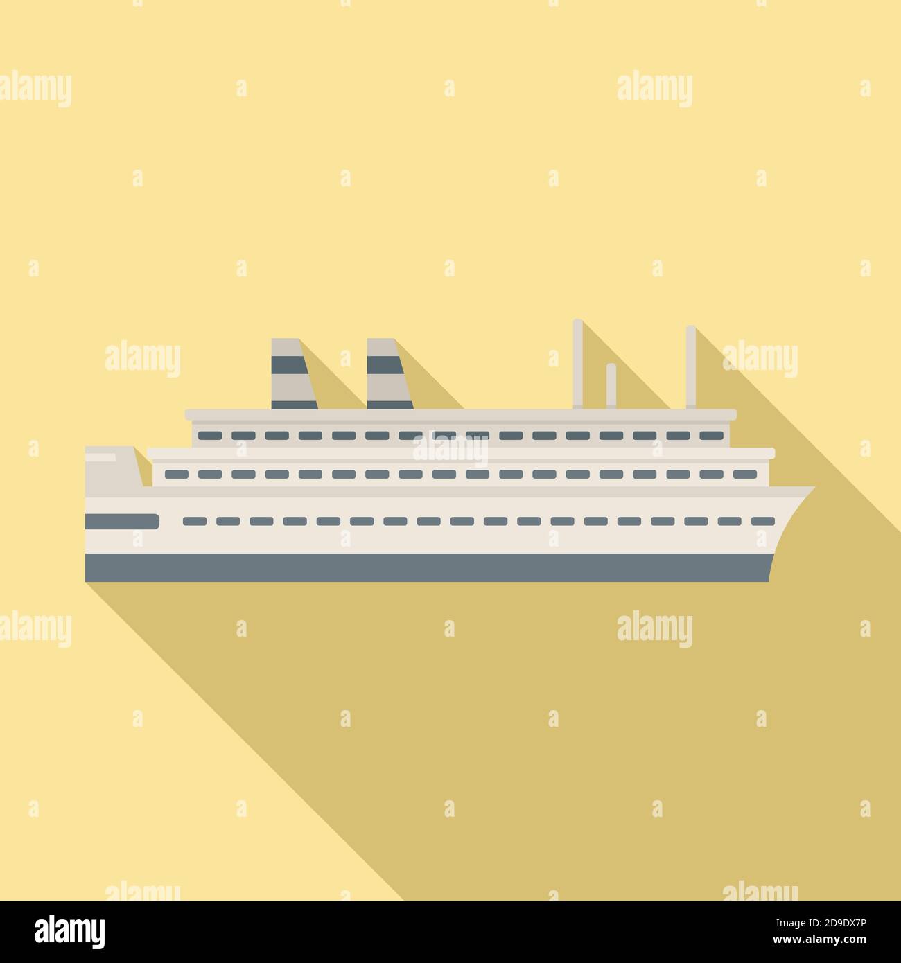 Marine cruise icon, flat style Stock Vector Image & Art - Alamy