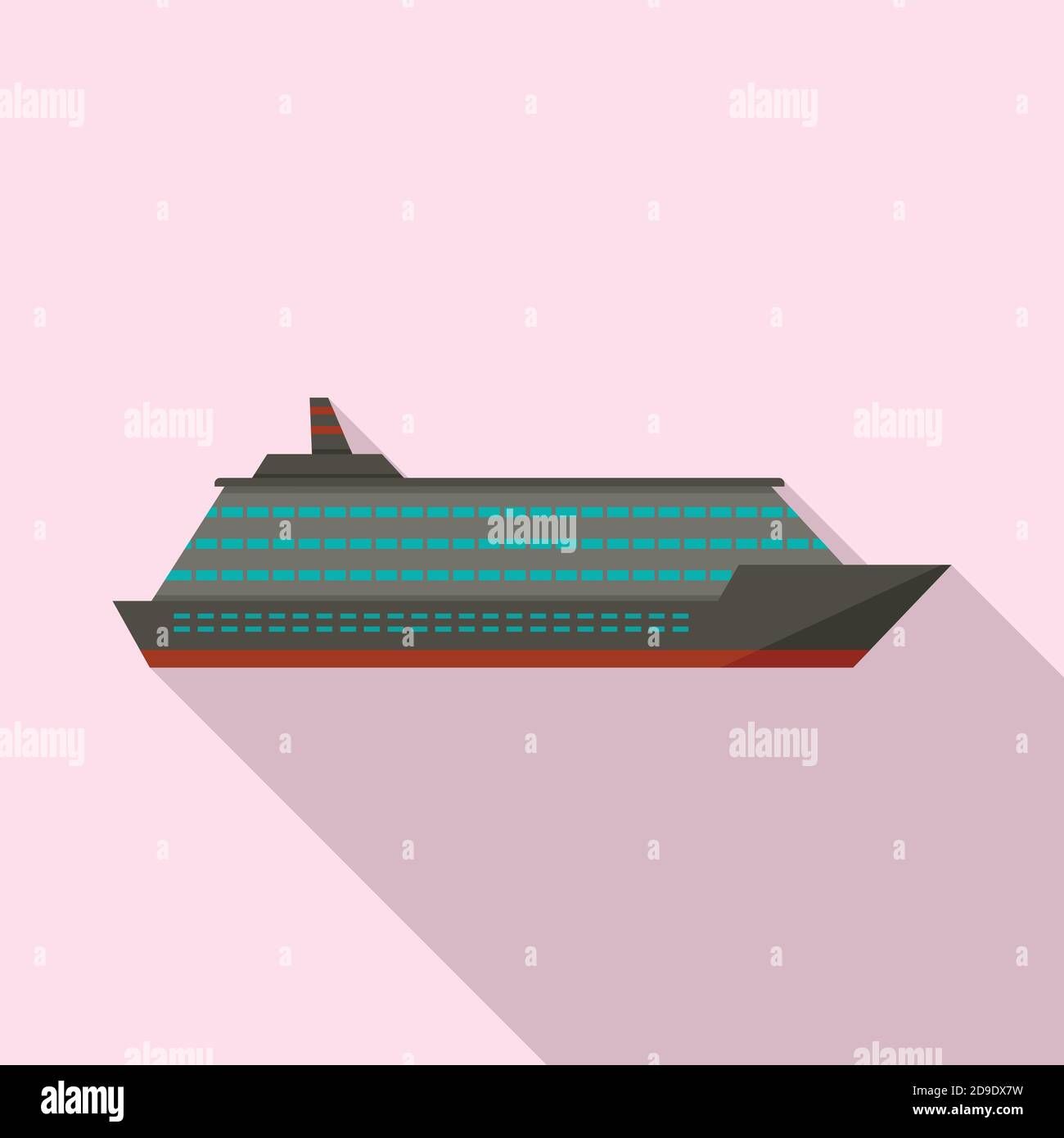 Ocean cruise icon, flat style Stock Vector Image & Art - Alamy