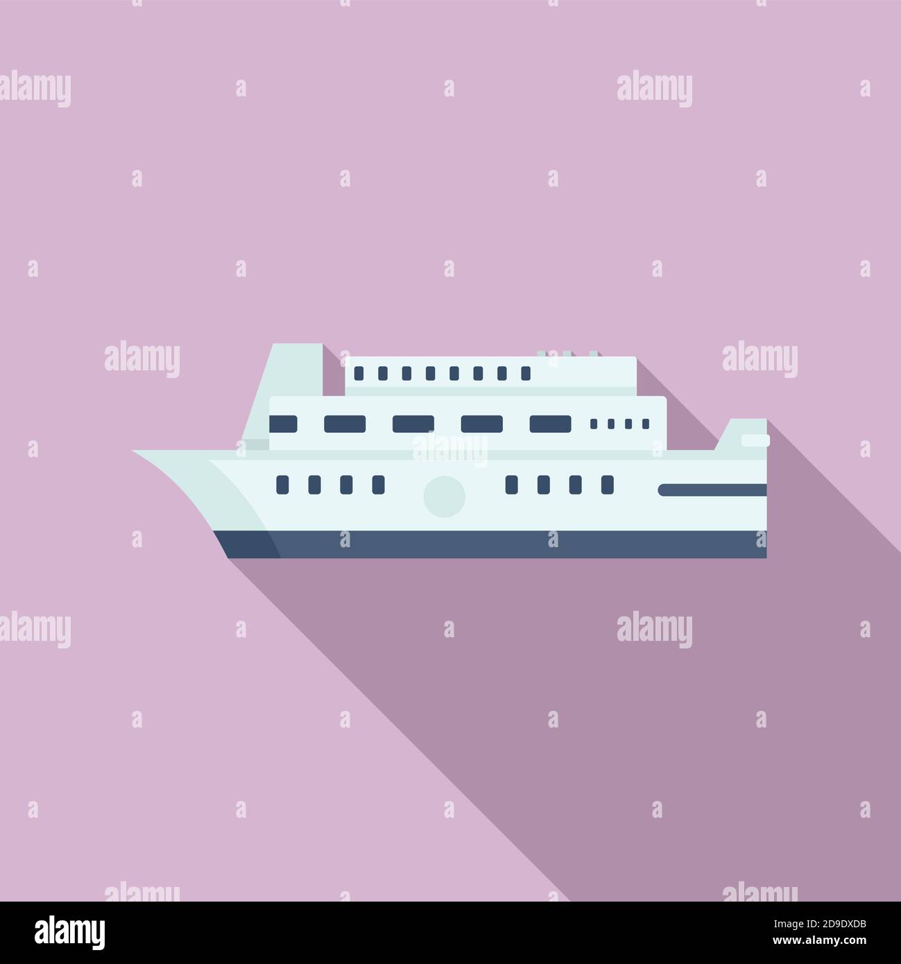 Old cruise icon, flat style Stock Vector Image & Art - Alamy