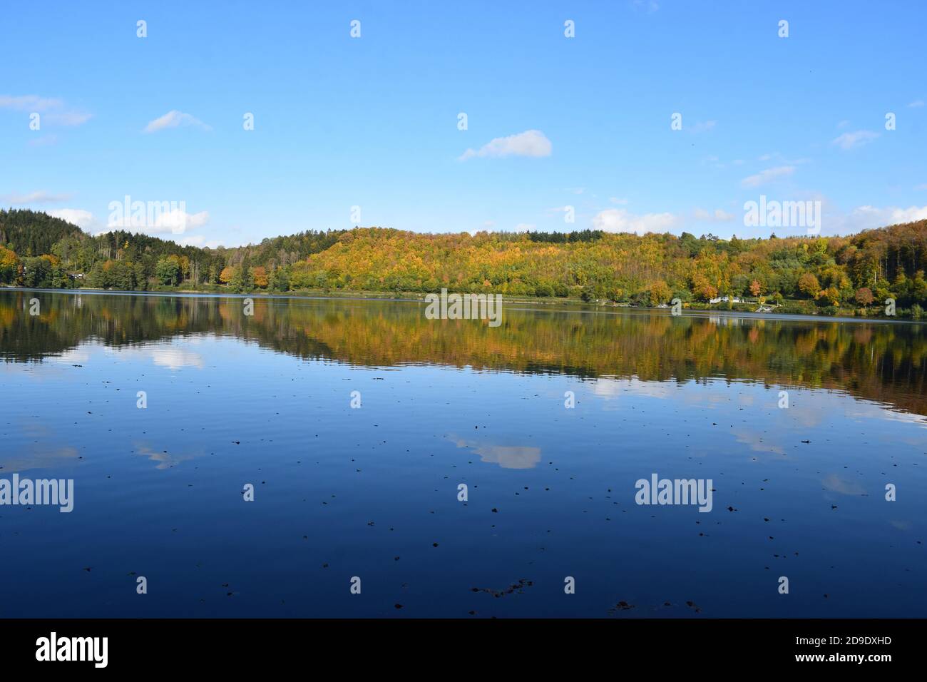 Pulvermaar in autumn Stock Photo