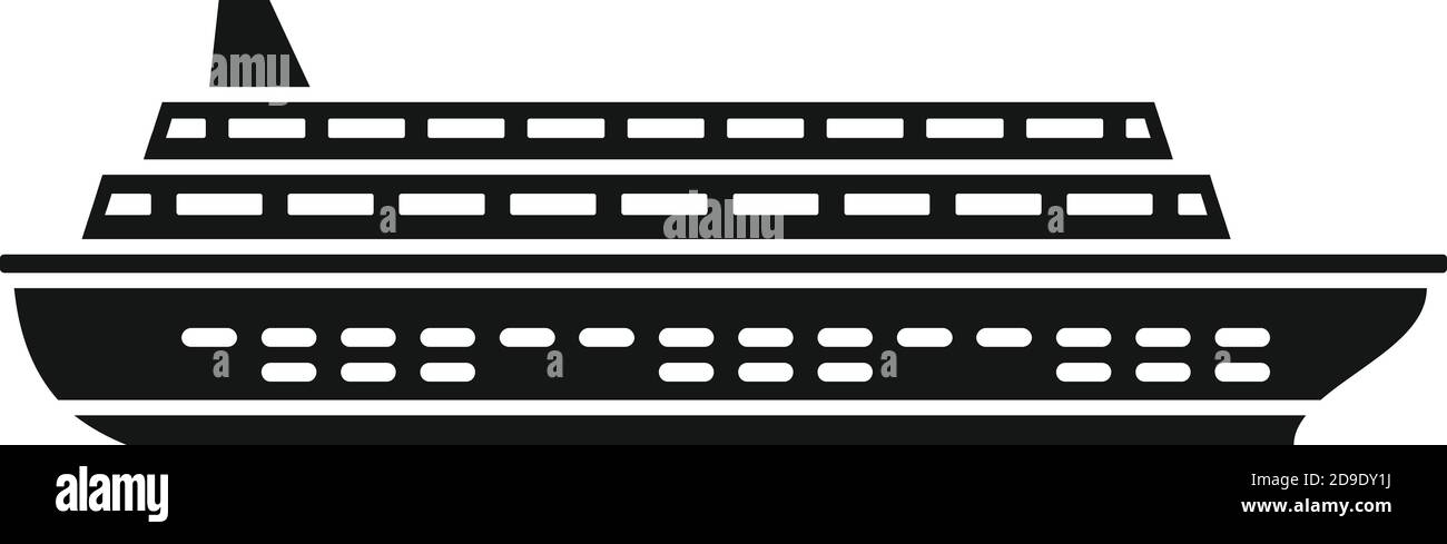 Cruise vessel icon, simple style Stock Vector Image & Art - Alamy