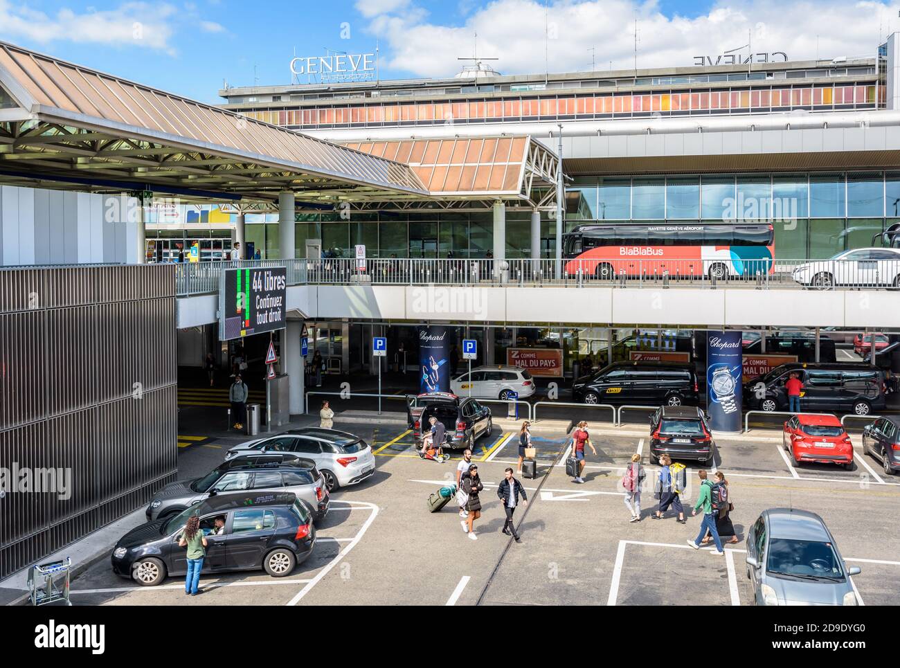 General view of the main entrance of the international airport of