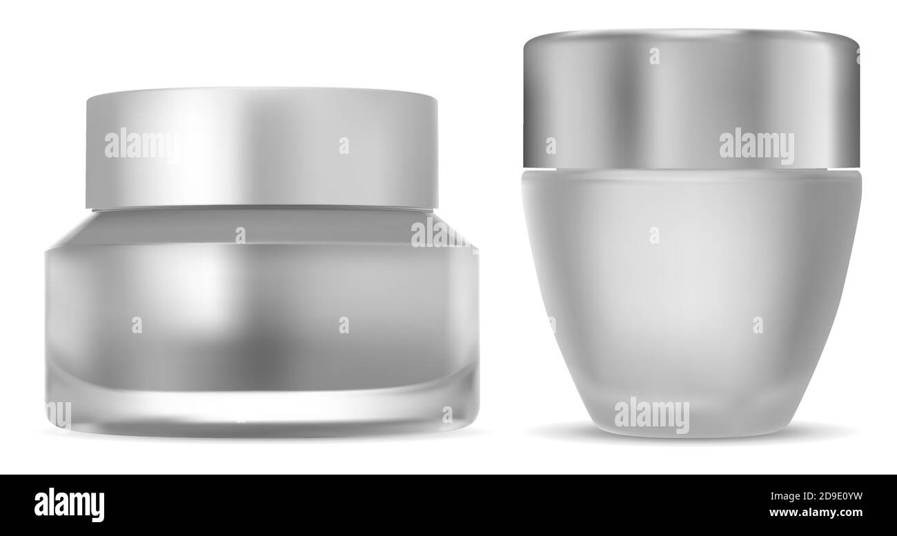 Download Cosmetic Cream Jar Glass Bottle Mockup With Cap Isolated 3d Vector Round Glass Packaging Templatefor Lotion Or Makeup Powder Clear Cream Container Stock Vector Image Art Alamy