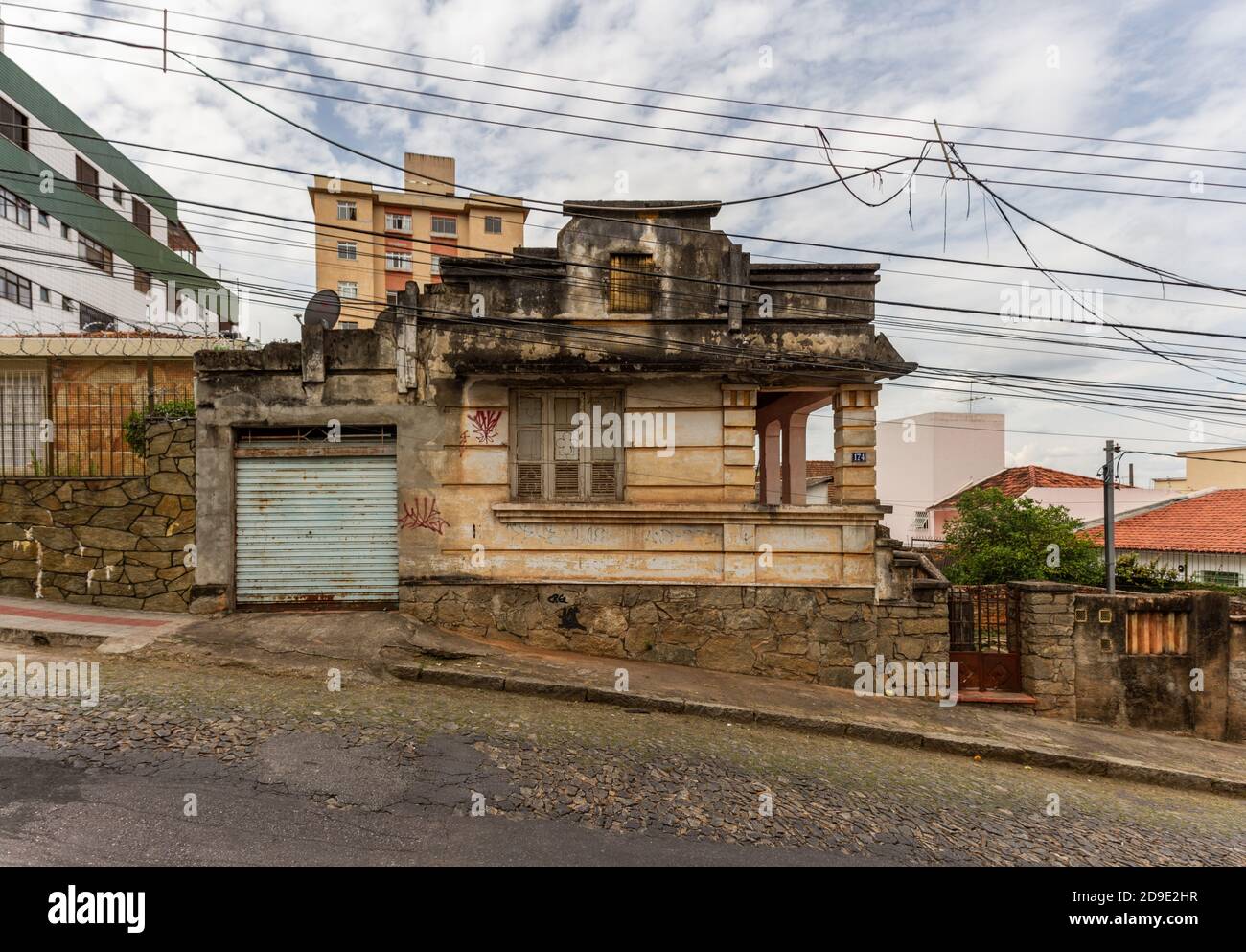 Abandoned house in Floresta neighborhood, Belo Horizonte, Brazil Stock Photo