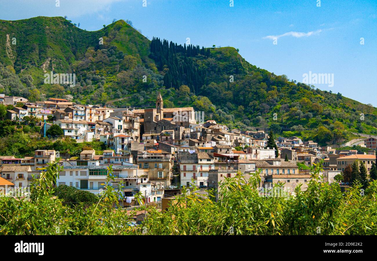 Italy Calabria Mammola - View of the village Stock Photo