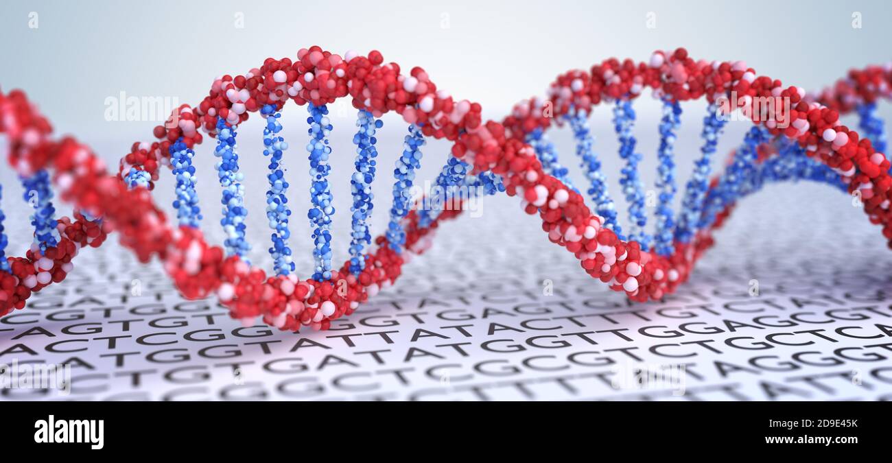 3d rendered double helix dna hi-res stock photography and images - Alamy