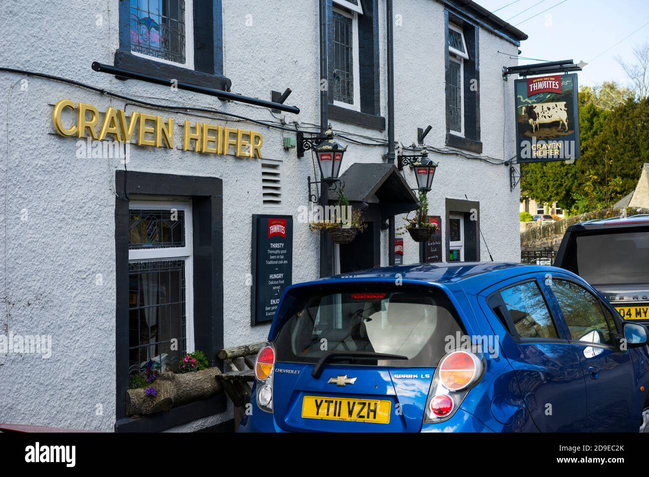 The Craven Heifer public house at Stainforth, Yorkshire, England, UK. Stock Photo