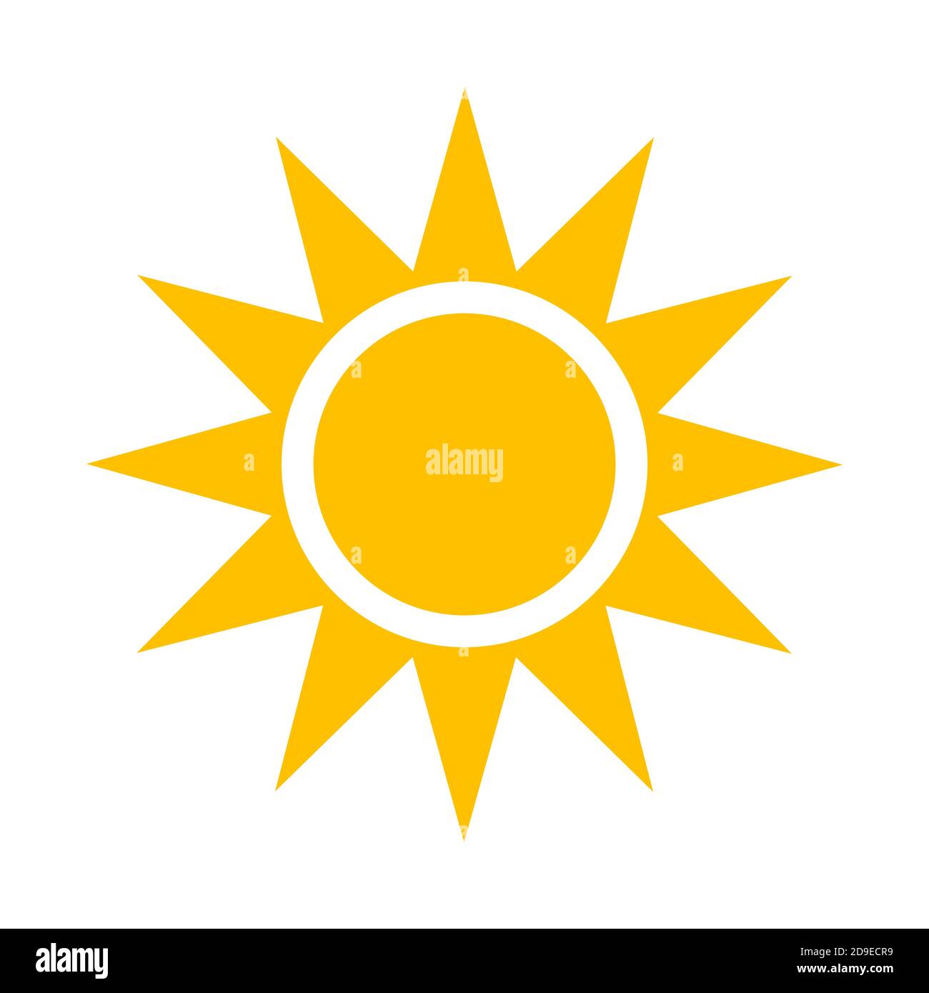 Sun icon vector Stock Vector Image & Art - Alamy