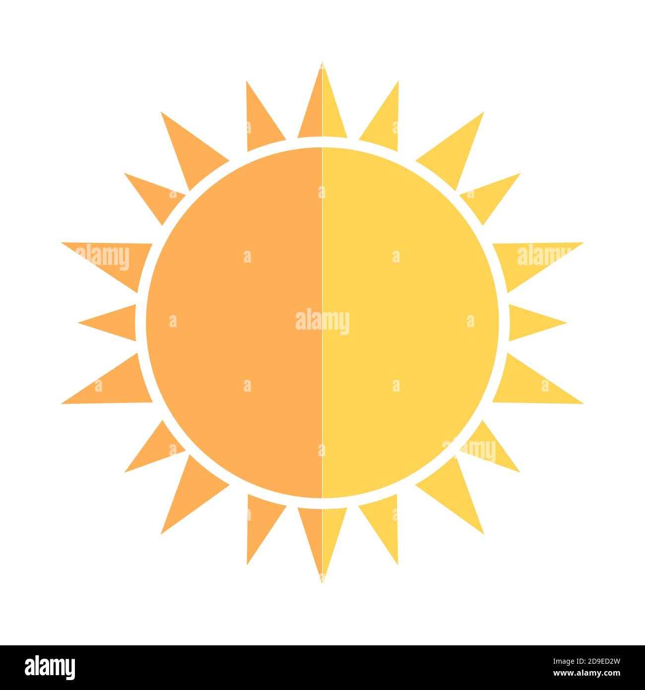 Sun icon. Vector illustration Stock Vector Image & Art - Alamy
