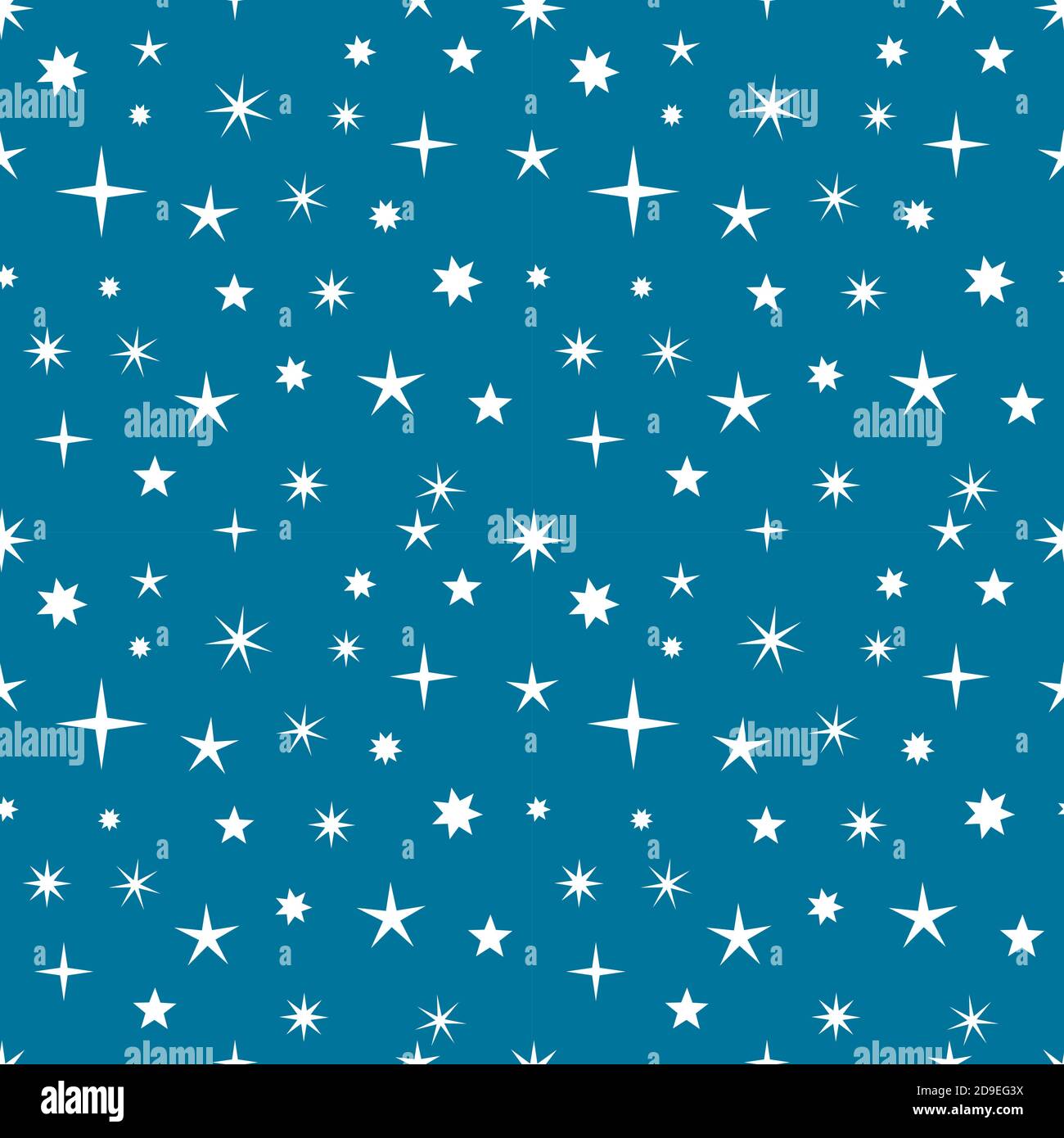 Night sky stars seamless pattern. Vector illustration Stock Vector ...