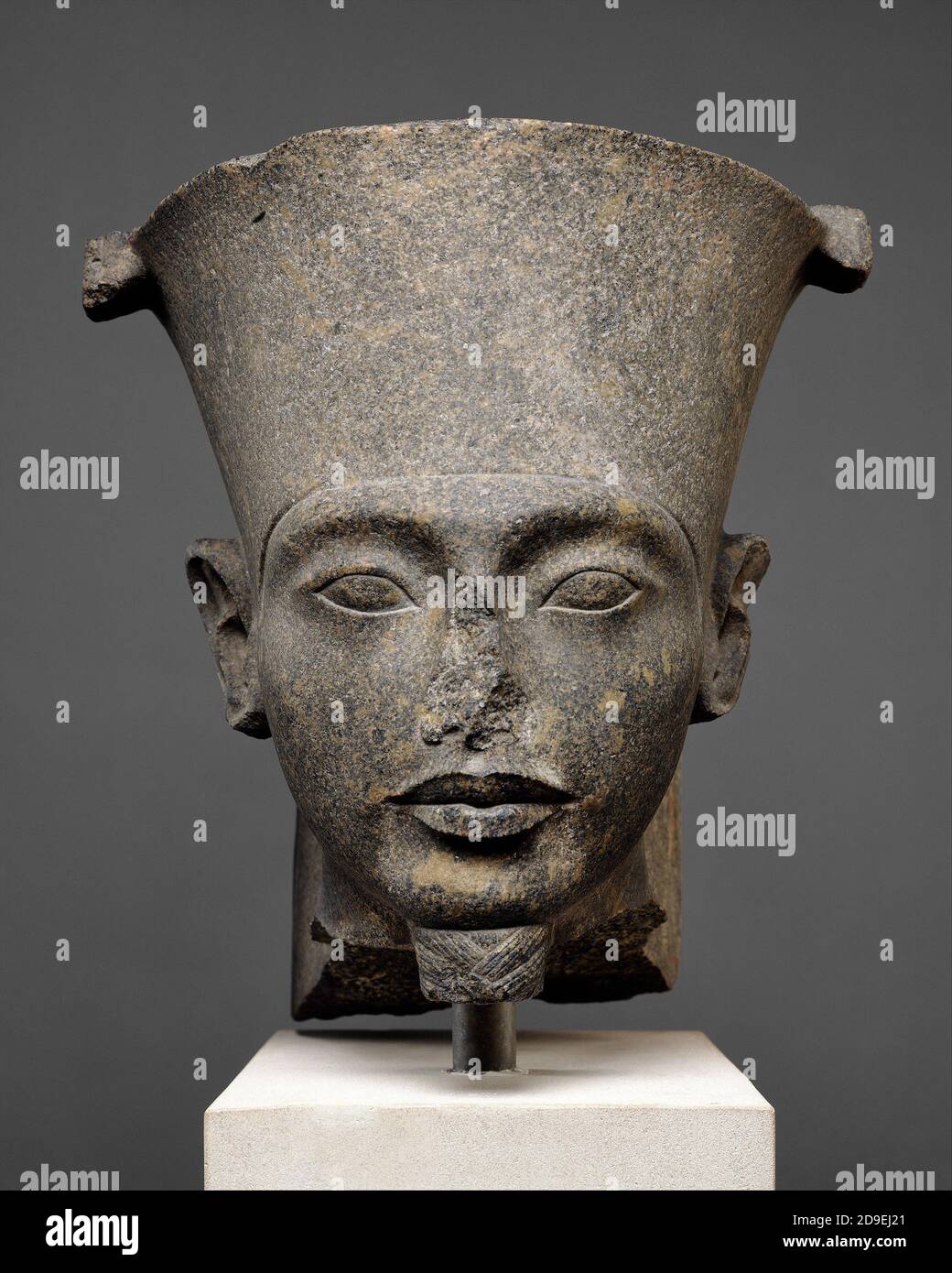 Stone head of the god Amun in the MET MUSEUM in NYC Stock Photo - Alamy