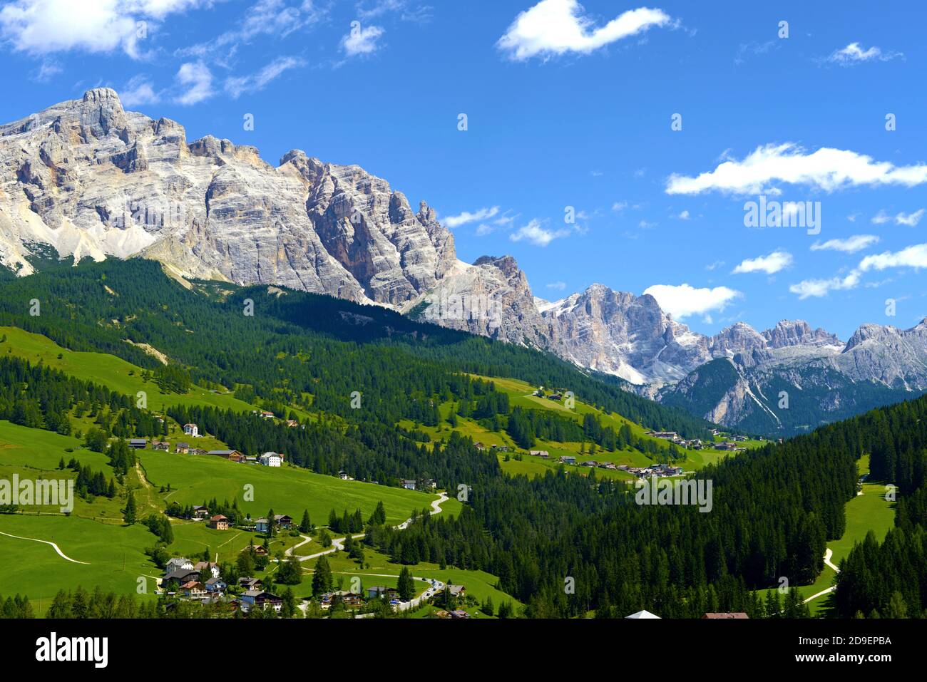 Mountains valley scenary Stock Photo