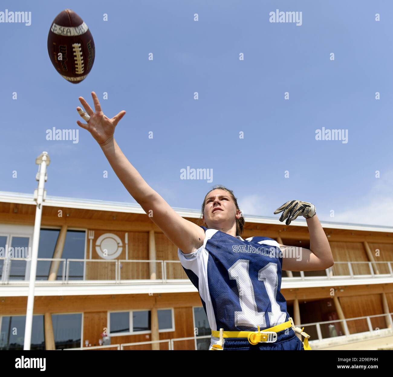 American football girl hires stock photography and images Alamy