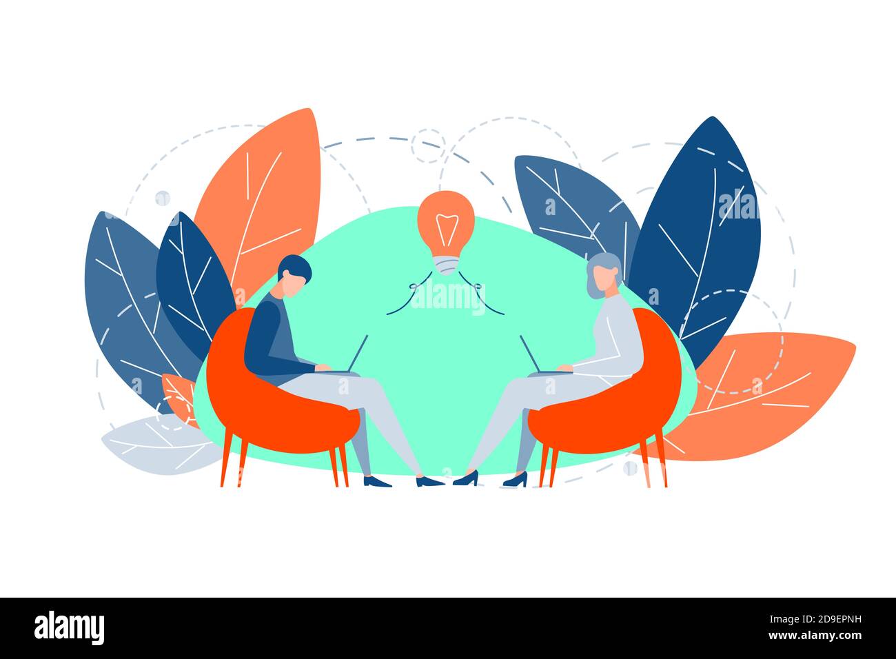 Brainstorm, teamwork, idea, business concept Stock Vector Image & Art ...