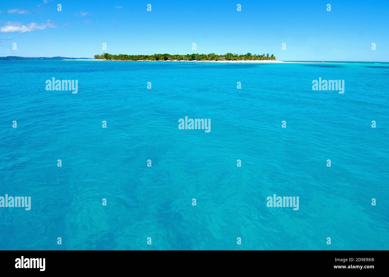 Nosy Iranja island with turquoise blue ocean. Stock Photo