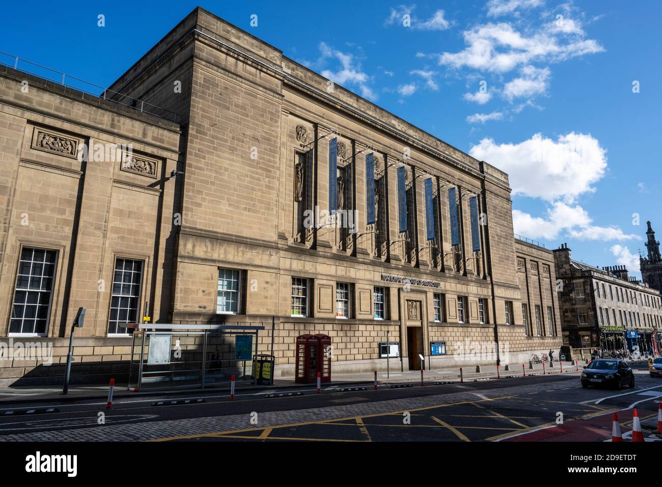 National Library Of Scotland Building On George Iv Bridge In Edinburgh