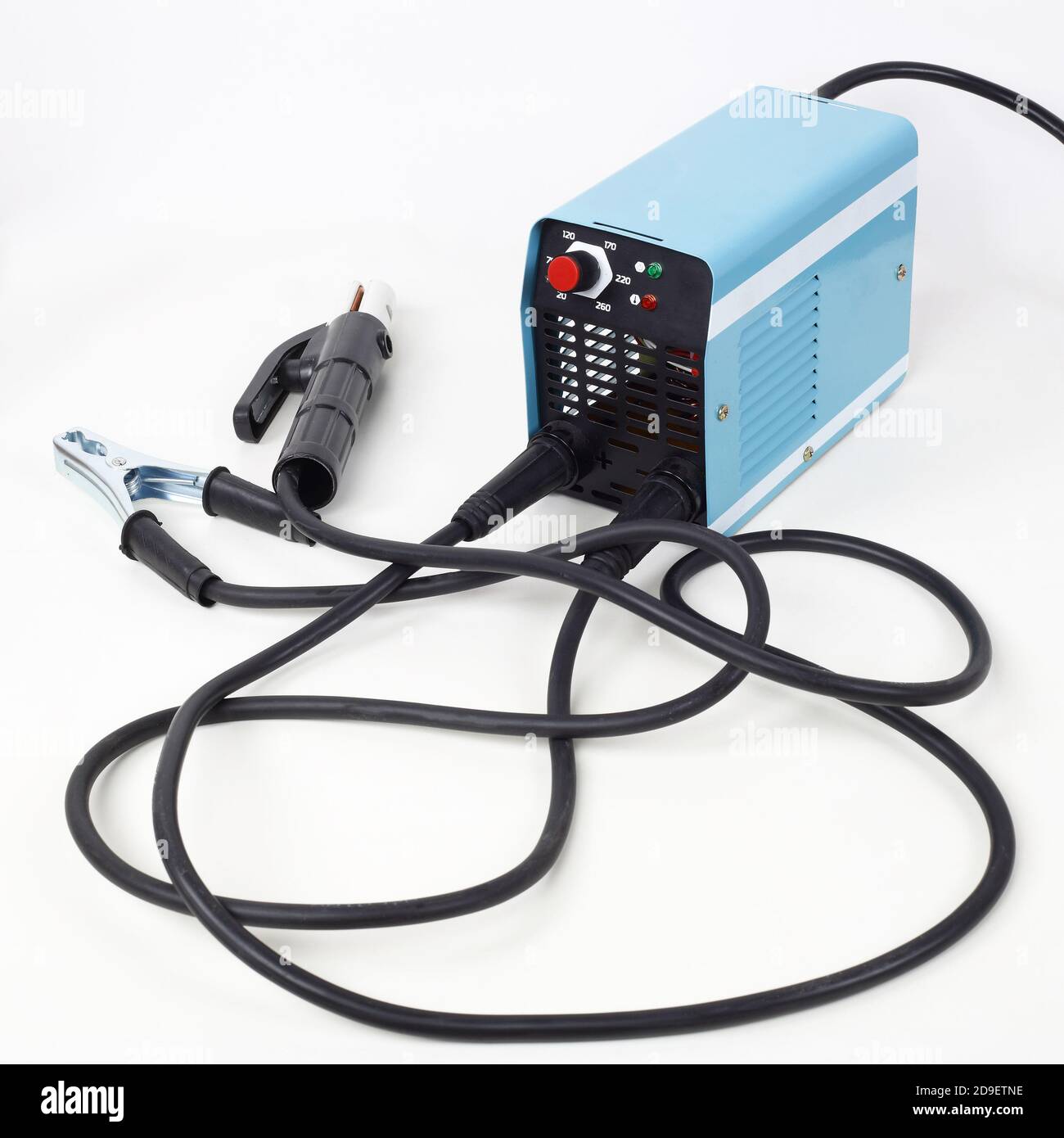 Industrial tool Welding machine isolated white background Stock Photo