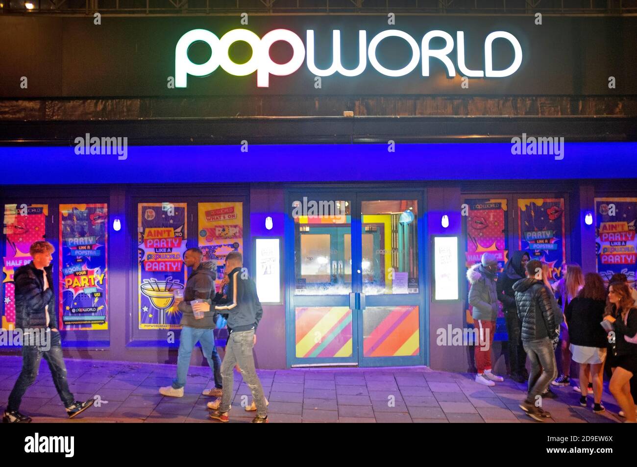 Late night outside a club in Brighton Stock Photo Alamy