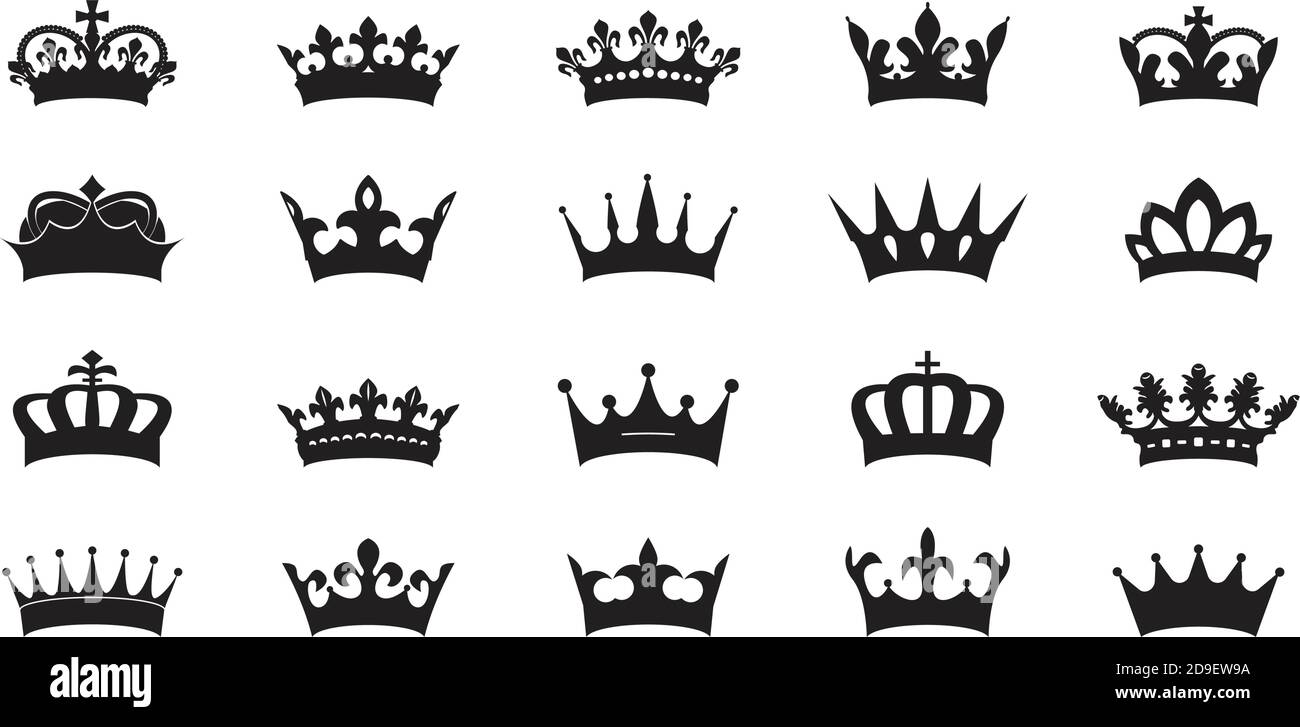 Vector king crowns icon on white background. Vector Illustration. Emblem,  icon and Royal symbols Stock Vector Image & Art - Alamy