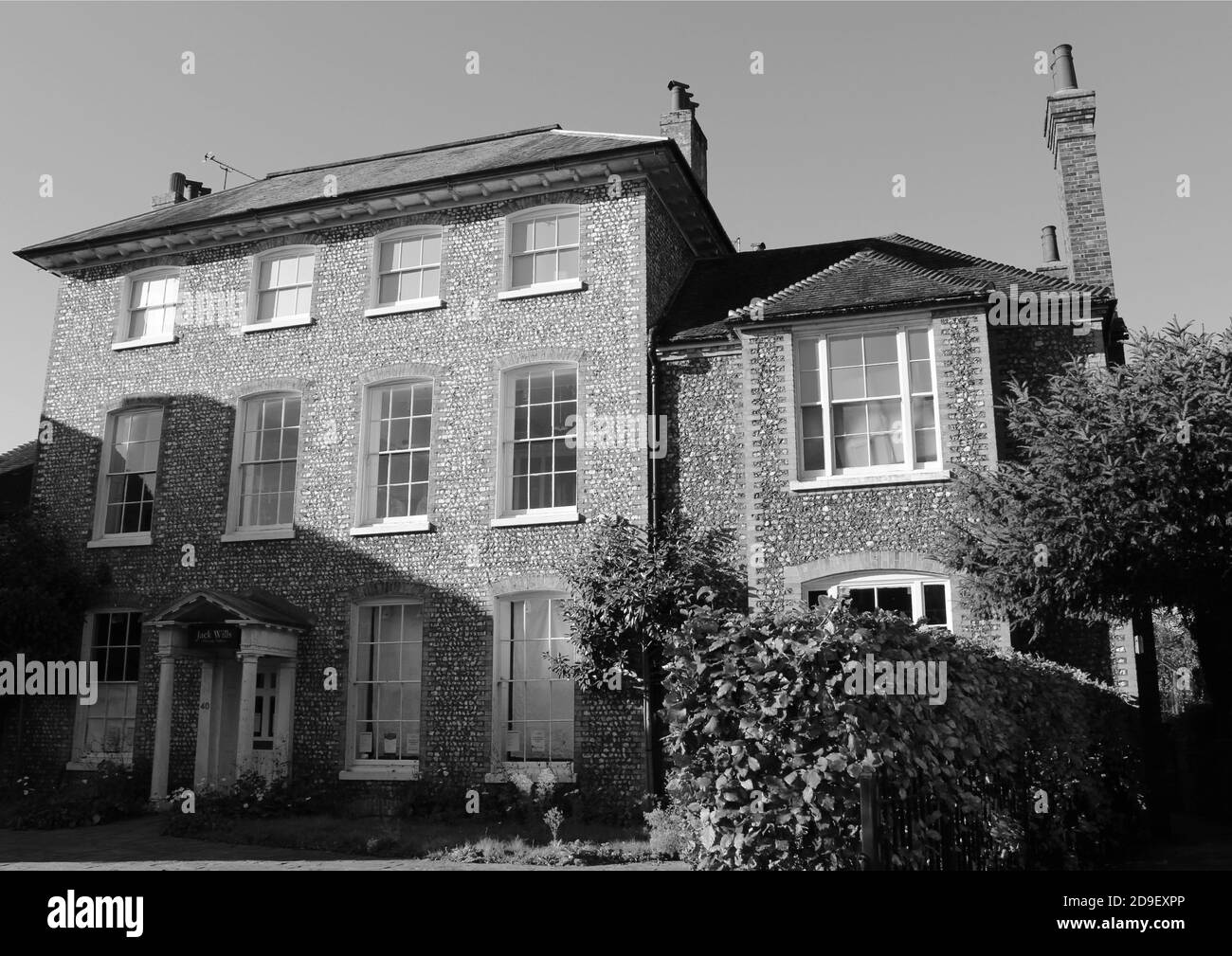 Chichester shopping centre street Black and White Stock Photos & Images
