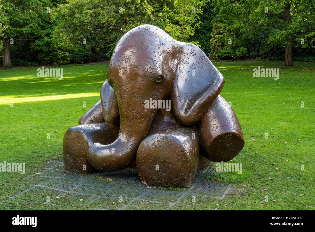 Elephant sculpture commemorating babies involved in the ashes scandal