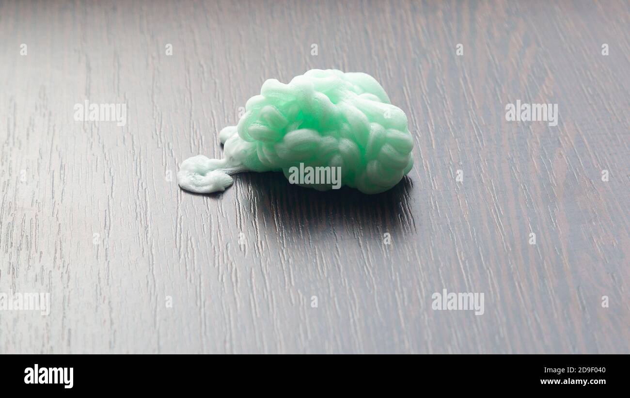 Shaving gel. Drop falling on the table Stock Photo Alamy