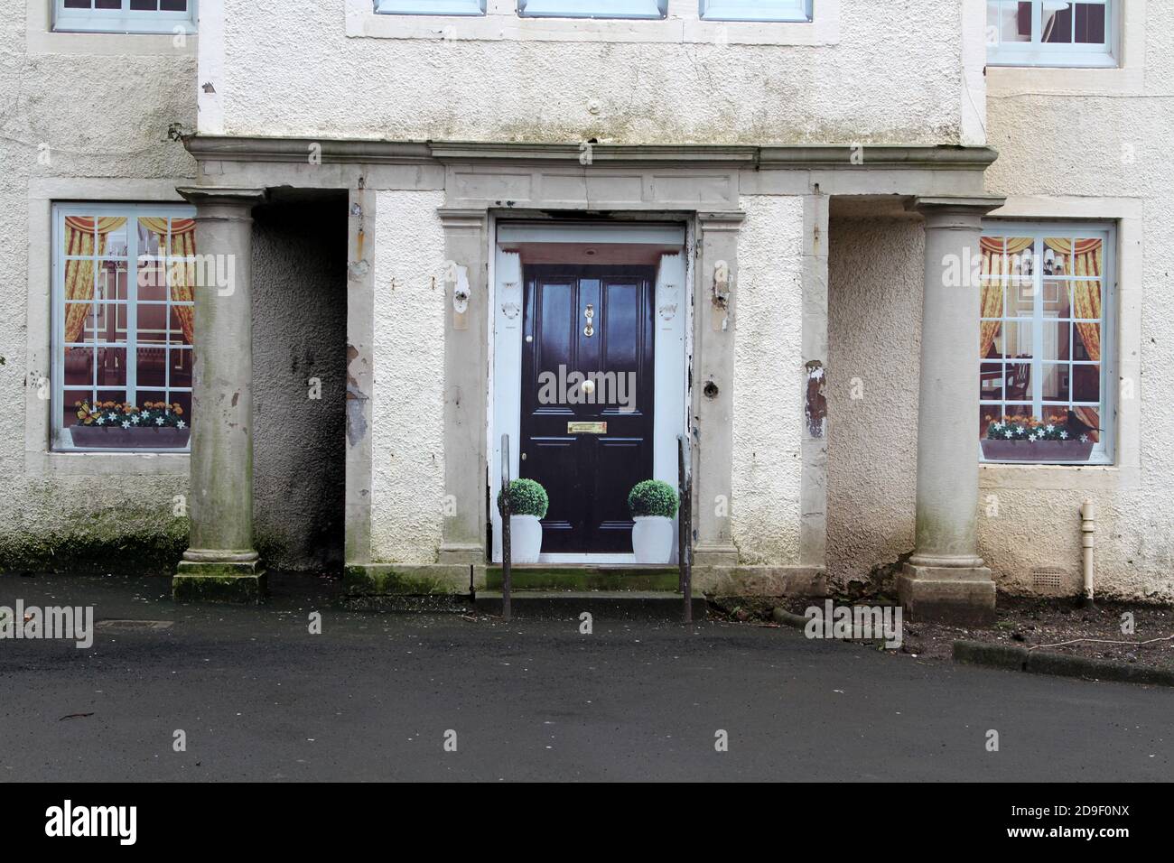 West Kilbride , North Ayrshire, Scotland, A town house which is empty