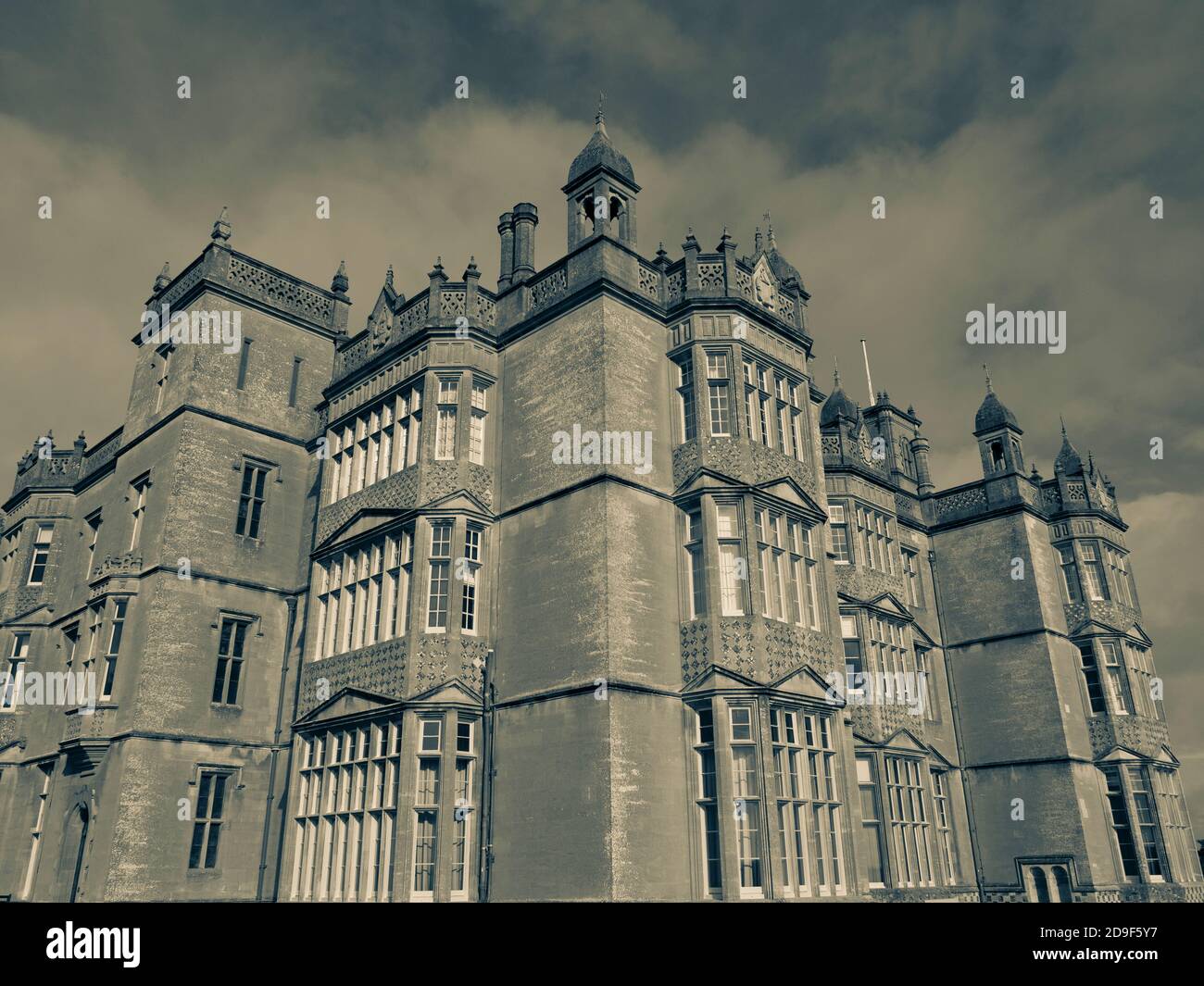 Black and White Landscape of Englefield House, Englefield Estate