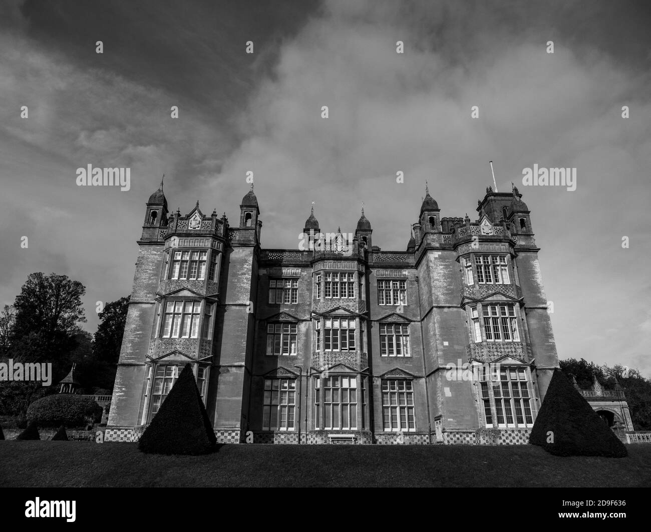 Black and White Landscape of Englefield House, Englefield Estate